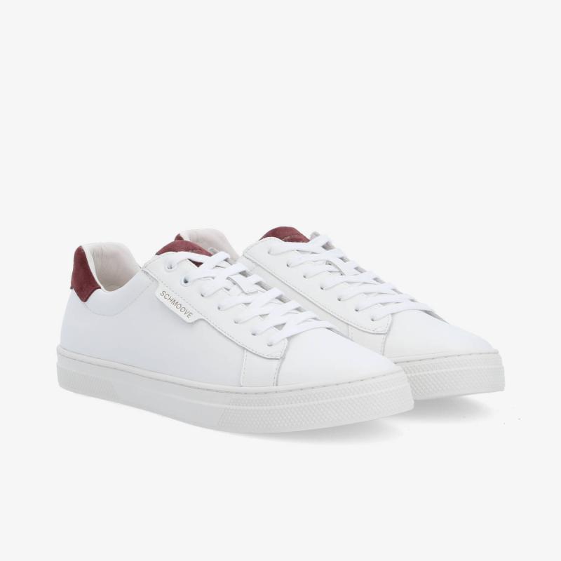 SPARKLE SNEAKER M - NAPPA/SUEDE - WHITE/BURGUNDY